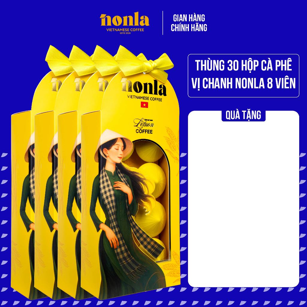 Thùng 30 Hộp Cà Phê Vị Chanh NONLA 8 Viên | Shopee Việt Nam