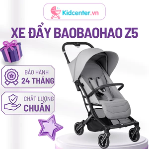 Xe Đẩy Cho Bé Baobaohao Chính Hãng Z5 bảo hành 24 tháng chĩnh hãng, Xe Đẩy Đa Năng Gấp Gọn, Mái Che Chống Tia