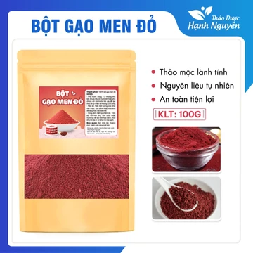 Bột gạo men đỏ 100g, bột hồng cúc mễ và 20 loại bột tạo màu tùy chọn - Thảo Dược Hạnh Nguyên