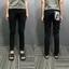 quần Jeans nam đen pơ pồ đen trơn+rách bốn cú tang lụa