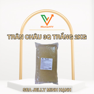 Trân châu giòn 3Q trắng Sea Jelly Minh Hạnh Food 2kg - Trân châu giòn 3Q - Topping trà sữa trà trái cây