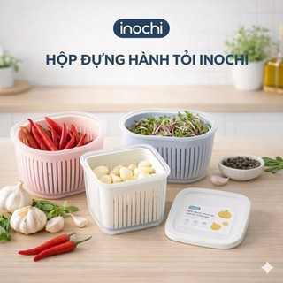 🌱  Combo 3 Hộp Hành Tỏi Inochi:  Giữ Trọn Hương Vị,  Tươi Ngon Mỗi Ngày  🌿