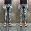 Quần Jeans Nam Xám Tua Có Vảy Sơn Có Bốn Cúc