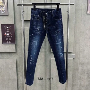 Quần jean nam xanh lệch xanh phong cách trẻ trung