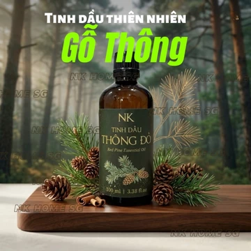 Tinh Dầu Thông Đỏ NK – Hương Gỗ Tươi Mát, Khuếch Tán, Xông Phòng 50ml 100ml