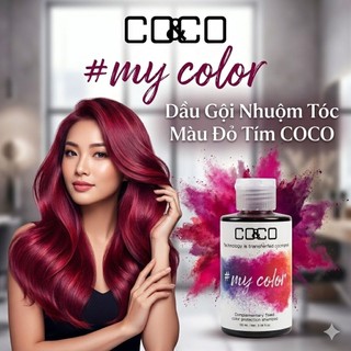 Dầu Gội Nhuộm Tóc Màu Đỏ Tím C0&C0 150ml/300ml
