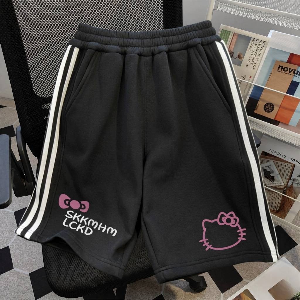 Quần cotton viền sọc hình kitty cho bé gái size đại BEESHOP H26045