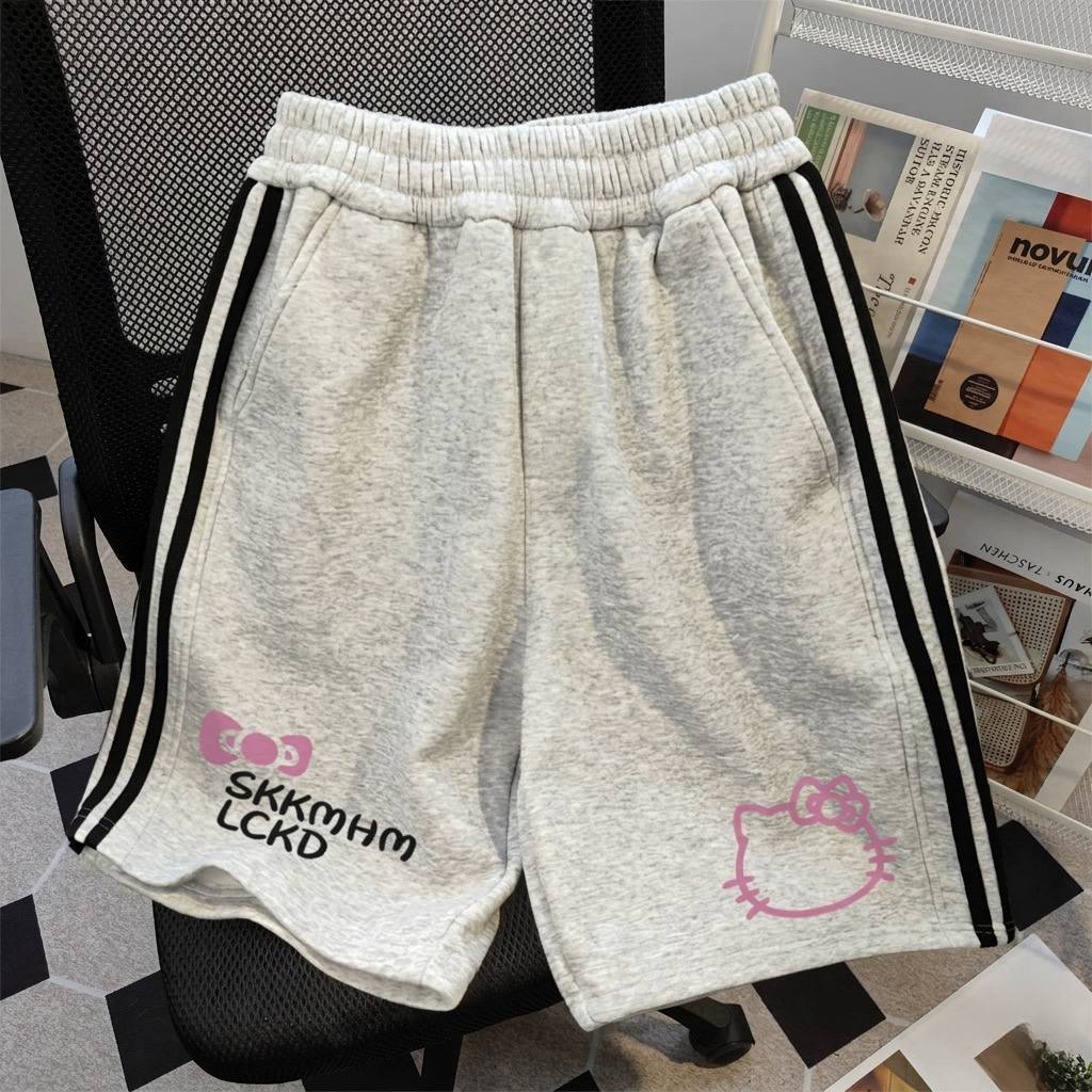 Quần cotton viền sọc hình kitty cho bé gái size đại BEESHOP H26045