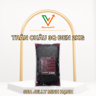 Trân châu 3Q đen Sea jelly 2kg - Topping trà sữa trà trái cây - Nguyên liệu pha chế trà sữa
