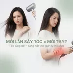 Máy Sấy Tóc Tự Động Dạng Đứng Vietnamrobovac A1D - Sấy tóc rảnh tay, cửa gió kép sấy nhanh + 100 triệu ion âm dưỡng tóc — ảnh 4