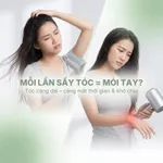 Máy Sấy Tóc Đứng Vietnamrobovac A0D - Sấy Tóc Tự Động- Dưỡng Tóc Mềm Mượt Bằng ion Âm - Điều Chỉnh Góc 180 Độ — ảnh 4