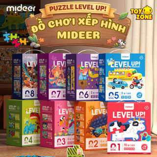 Đồ Chơi Xếp Hình Lắp Ghép Mideer Puzzle Level Up 8 Cấp Độ Phát Triển Tư Duy Logic Và Quan Sát Cho Bé 1 Đến 6 Tuổi