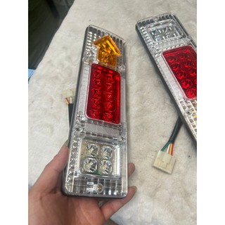 Đôi đèn hậu xe ba gác, đèn led hậu mũi tên 12v ( 23cm ).D