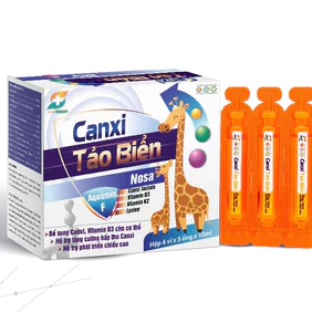 Siro Canxi cho Bé hỗ trợ Tăng Chiều Cao, giúp Xương Răng chắc khỏe - Canxi Tảo Biển NOSA