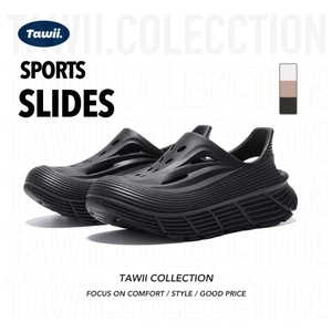 Tawii. Dép Sandal Đế Dày Bít Mũi Dép Nam đàn hồi EVA Dép đúc Ngoài Trời Size 36-45