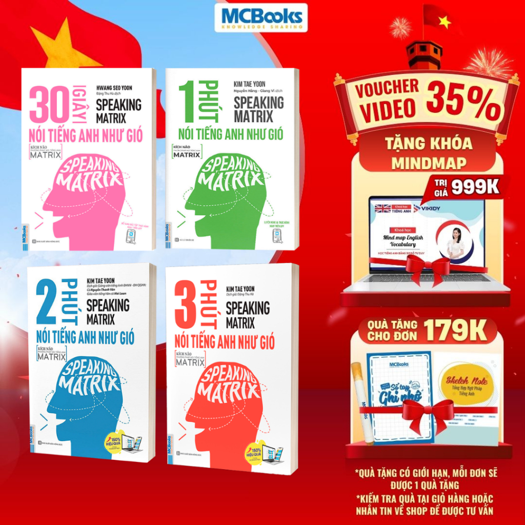 Sách - Combo Speaking Matrix - Nói Tiếng Anh Như Gió - Học Kèm Học ...