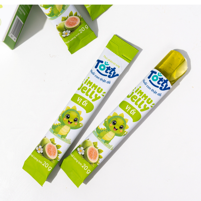 [Thực Phẩm Bổ Sung] Combo 5 Hộp Thạch Trái Cây Totty, Bổ Sung L-Lysine, Kẽm, Vitamin Từ Trái Cây Đủ Vị