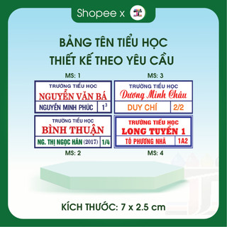 Hỏa tốc - Phù hiệu ủi áo, bảng tên ủi áo học sinh, nhân viên, tên cho bé mẫu giáo chuẩn trường học cấp 1 cấp 2 cấp 3