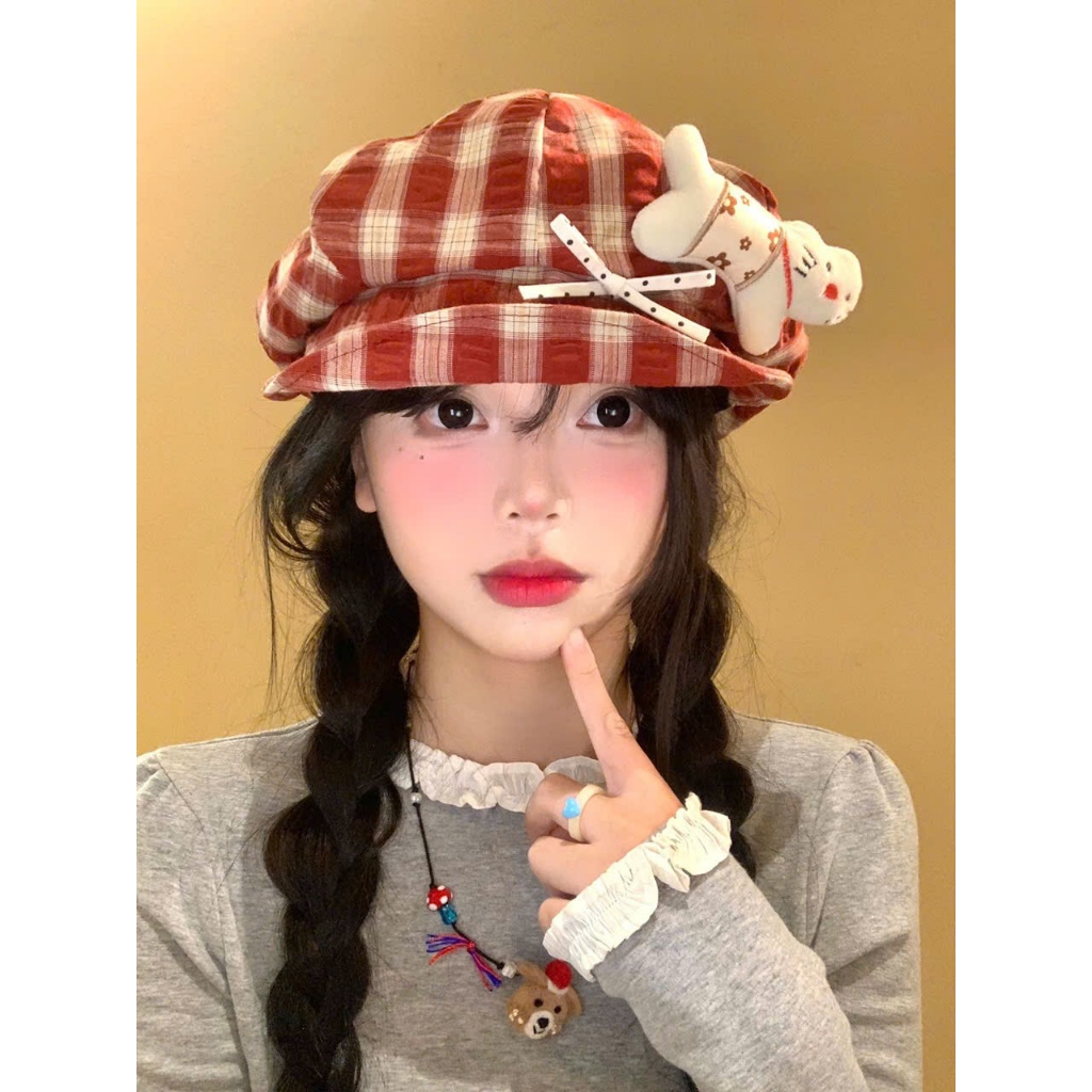 Mũ nồi mũ Beret Phong Cách retro Nhật Bản Thanh Lịch