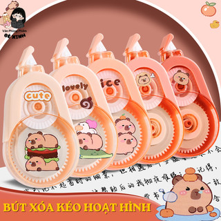 Bút Xóa Kéo Pastel Dễ Thương, Băng Xóa Nhỏ Gọn Kéo Mượt Tiện Lợi Dùng Cho Học Sinh Văn Phòng