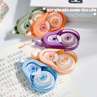 Bút Xóa Kéo Pastel Dễ Thương, Băng Xóa Nhỏ Gọn Kéo Mượt Tiện Lợi Dùng Cho Học Sinh Văn Phòng
