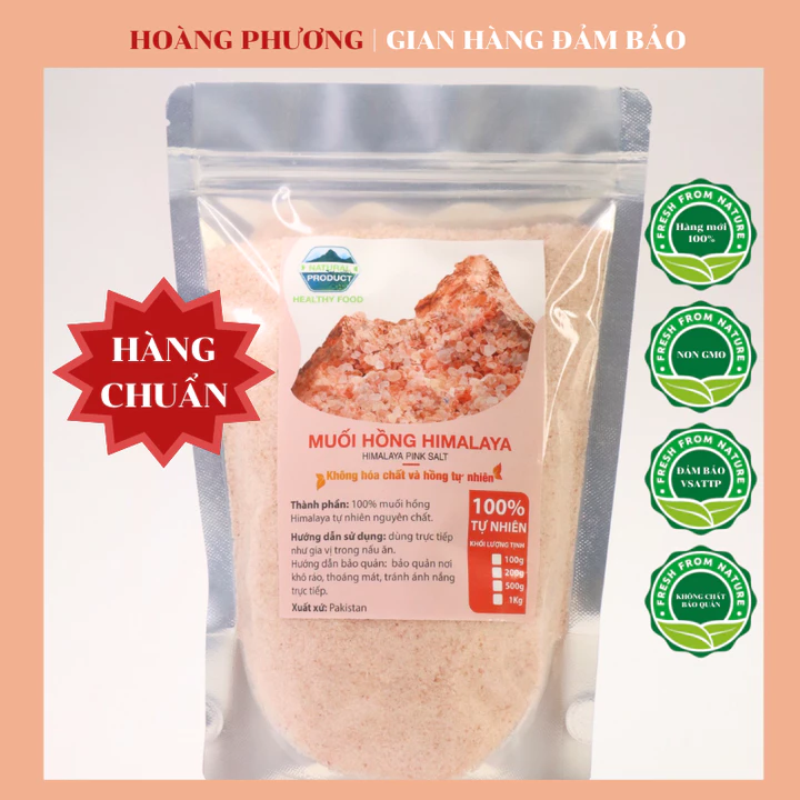 Muối Hồng Himalaya Organic - Muối Hồng Himalaya Nấu Ăn Kiêng Ngâm Chân Giải Độc Mịn Và Hạt Date Mới