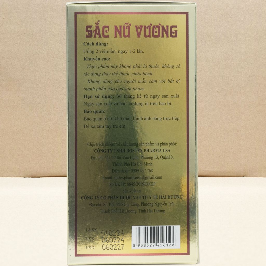 Combo 2 Hộp Sắc Nữ Vương - Rostex - Hải Dương - Vitamin Chữa Lành