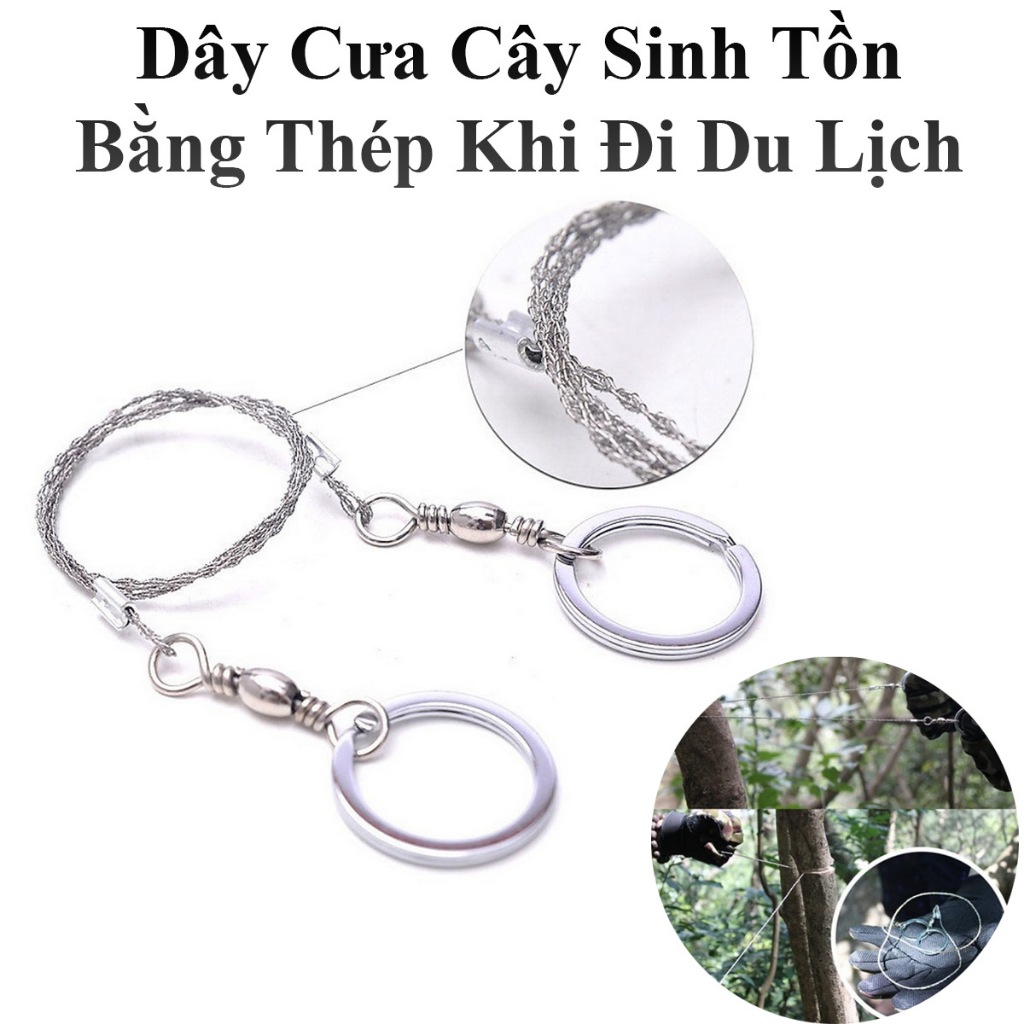 Dây Cưa Cây Sinh Tồn Bằng Thép Khi Đi Du Lịch Tiện Dụng Dài 71Cm