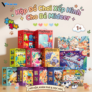 Đồ Chơi Lắp Ghép Mideer Puzzle Level Up 8 Cấp Độ Rèn Luyện Trí Não Tư Duy Sáng Tạo, Đa Dạng Chủ Đề Cho Bé Vui Chơi