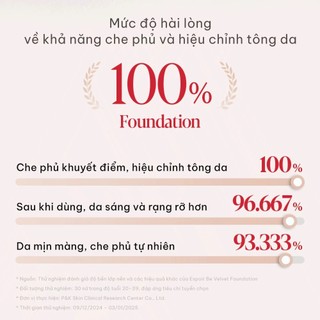 Kem Nền Espoir Be Velvet Foundation Che Phủ Tốt, Bền Màu SPF22 PA++ 30g - Nhập Khẩu Chính Hãng