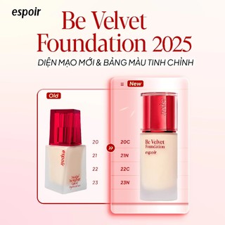 Kem Nền Espoir Be Velvet Foundation Che Phủ Tốt, Bền Màu SPF22 PA++ 30g - Nhập Khẩu Chính Hãng