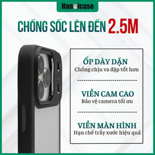 Ốp lưng điện thoại Han icase cho iPhone 12 13 14 15 16 17 Chống sốc, ố vàng hình in Ngựa Nội Đỏ