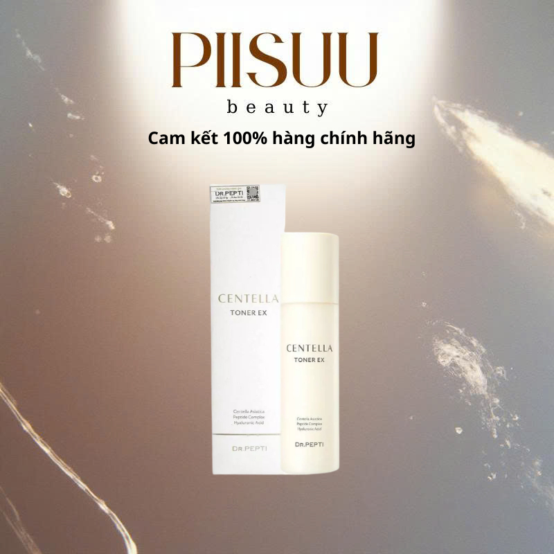 Nước Hoa Hồng Dưỡng Da Cấp Ẩm, Căng Bóng Dr.Pepti Centella Toner Ex 180ml