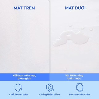Ga Chống Thấm Vua Nệm Goodnight Sumi Cho Mẹ Và Bé - Ga Giường Thun Lạnh Chống Nước Tuyệt Đối