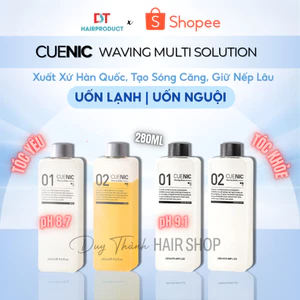 Thuốc Uốn Lạnh, Uốn Tóc Không Nhiệt CUENIC Chính Hãng 280ml x2 - Tạo Sóng Căng, Giữ Nếp Lâu.