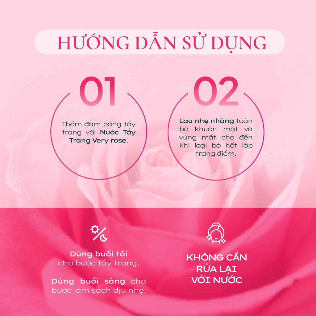 Nước tẩy trang Micellar 3 trong 1 chiết xuất hoa hồng Nuxe Very Rose 100ml [ Quà tặng không bán ]
