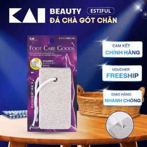 Đá Chà Gót Chân, Massage, Tẩy Tế Bào Chết Gót Chân KAI ESTIFUL HB0306 làm từ đá bọt tự nhiên