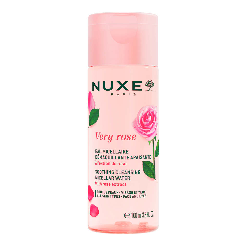 Nước tẩy trang Micellar 3 trong 1 chiết xuất hoa hồng Nuxe Very Rose 100ml [ Quà tặng không bán ]