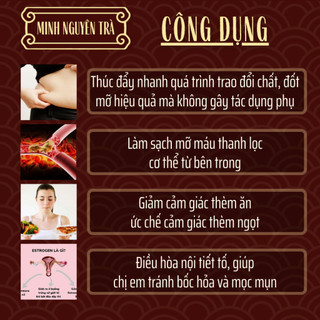 Trà Túi Lọc Dư.ỡ.ng Nh.an - Điều hòa nội tiết tố, bổ huyết dư.ỡng nhan, hỗ trợ gi.ảm cân -Túi 50 lọc