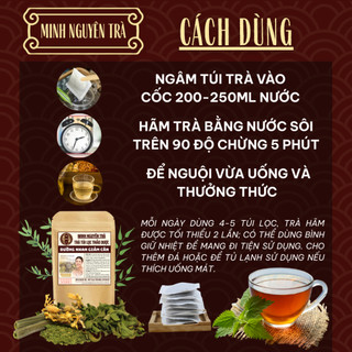 Trà Túi Lọc Dư.ỡ.ng Nh.an - Điều hòa nội tiết tố, bổ huyết dư.ỡng nhan, hỗ trợ gi.ảm cân -Túi 50 lọc
