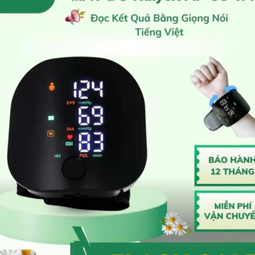 Máy đo huyết áp tự động WEB360, Máy đo huyết áp có giọng nói, Máy đo nhịp tim cổ tay cảnh báo HA và nhịp tim bất thường