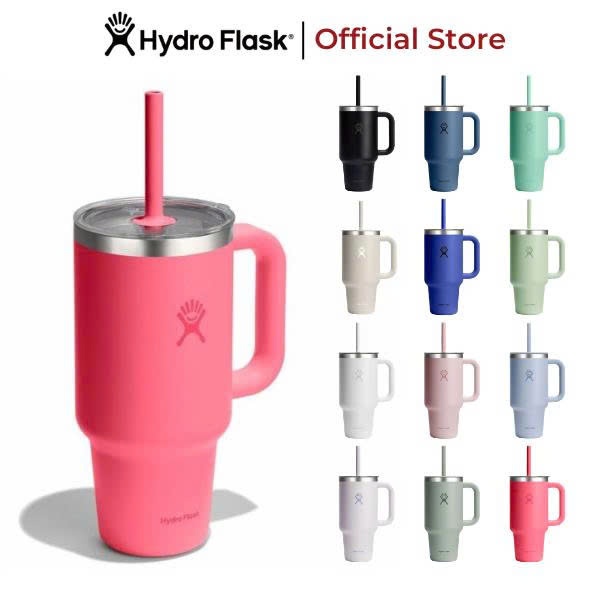 Ly giữ nhiệt Hydro Flask 946ml Around Travel Tumbler 32 oz kèm ống hút, chính hãng, giữ nhiệt tốt