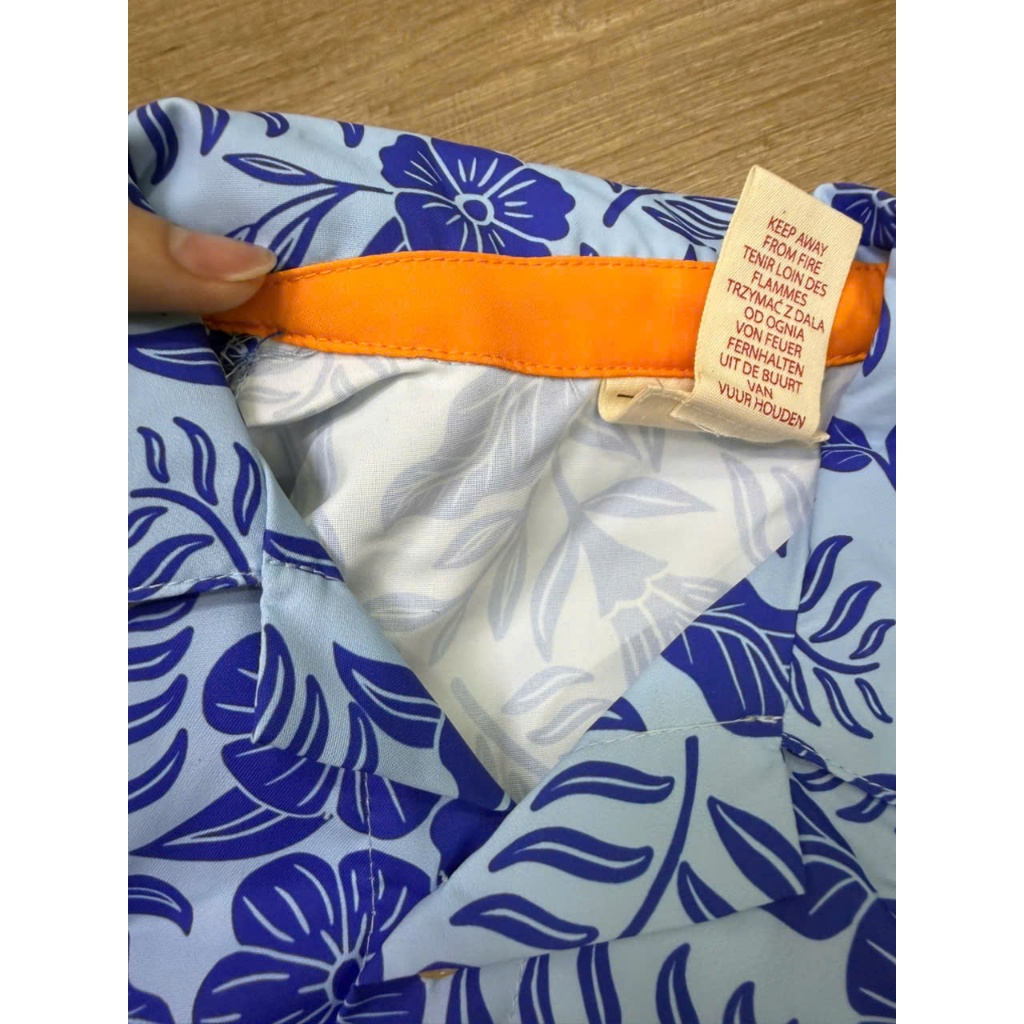 Bộ Sơ Mi Cộc Tay Bé Trai Hoa Lá - Mặc Mùa Hè Đi Chơi Đi Biển Đều Đẹp