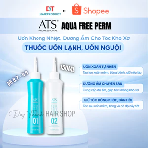 Thuốc Uốn Lạnh, Uốn Tóc Không Nhiệt ATS Aqua Chính Hãng 150ml –Tạo Són Xoăn, Dưỡng Ẩm Cho Tóc Khô Xơ