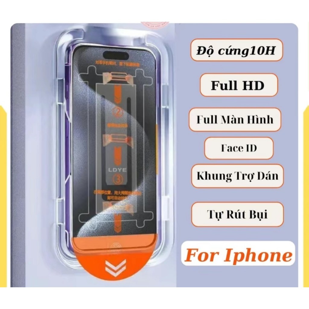 Kính cường lực iphone chống nhìn trộm khung tự dán tự rút bụi Baikô ip x/xsmax/11/12/13/14/15/16/17/pro/promax/plus - ảnh 5