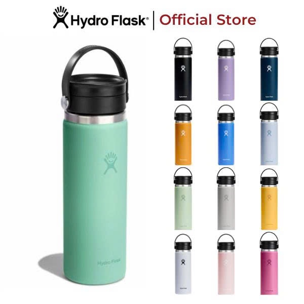 Bình giữ nhiệt Hydro Flask 591ml Wide Flex Sip Lid 20 oz chính hãng, có nắp xoay, giữ nhiệt tốt
