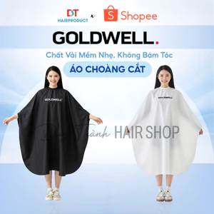 Áo Choàng Cắt Tóc GOLDWELL Cao Cấp – Chất Vải Mềm Nhẹ, Không Bám Tóc, Phù Hợp Salon Chuyên Nghiệp.