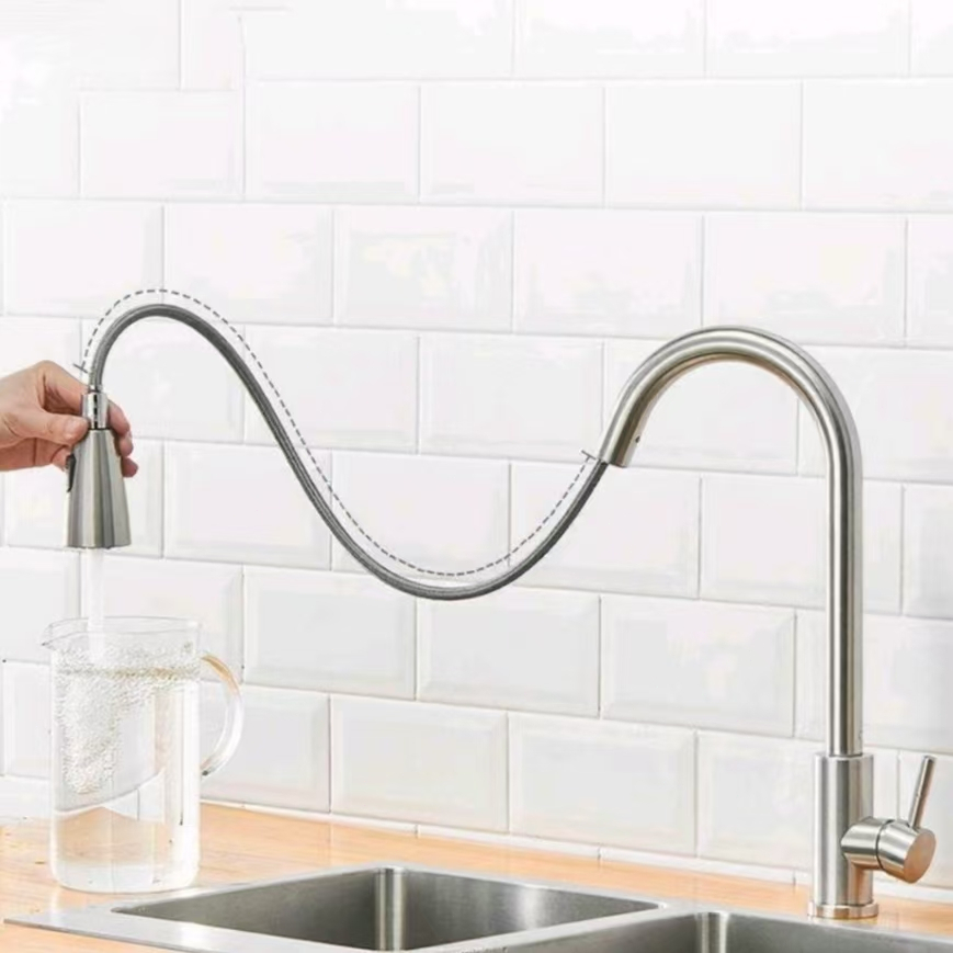 Vòi nước xoay 360 độ, xoay đa hướng cho gia đình, 2 chế độ dễ dàng làm sạch bụi bẩn.