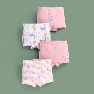 [M03 Sẵn hàng Quần chíp cao cấp] Combo 4 quần chip đùi cho bé gái chât liệu cotton kháng khuần, quần chip cao cấp 8-39kg