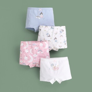 [M03 Sẵn hàng Quần chíp cao cấp] Combo 4 quần chip đùi cho bé gái chât liệu cotton kháng khuần, quần chip cao cấp 8-39kg